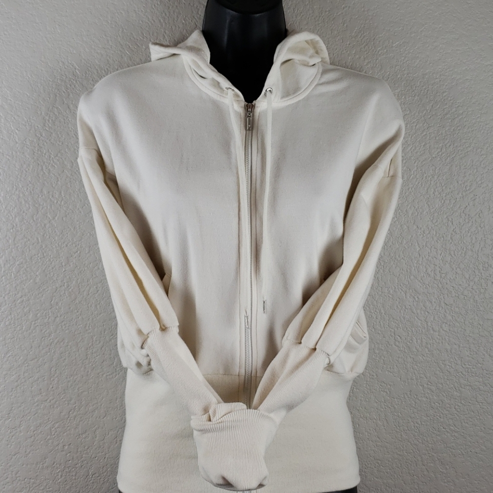 Metro 7 | Women's Cream Hoodie Sz M